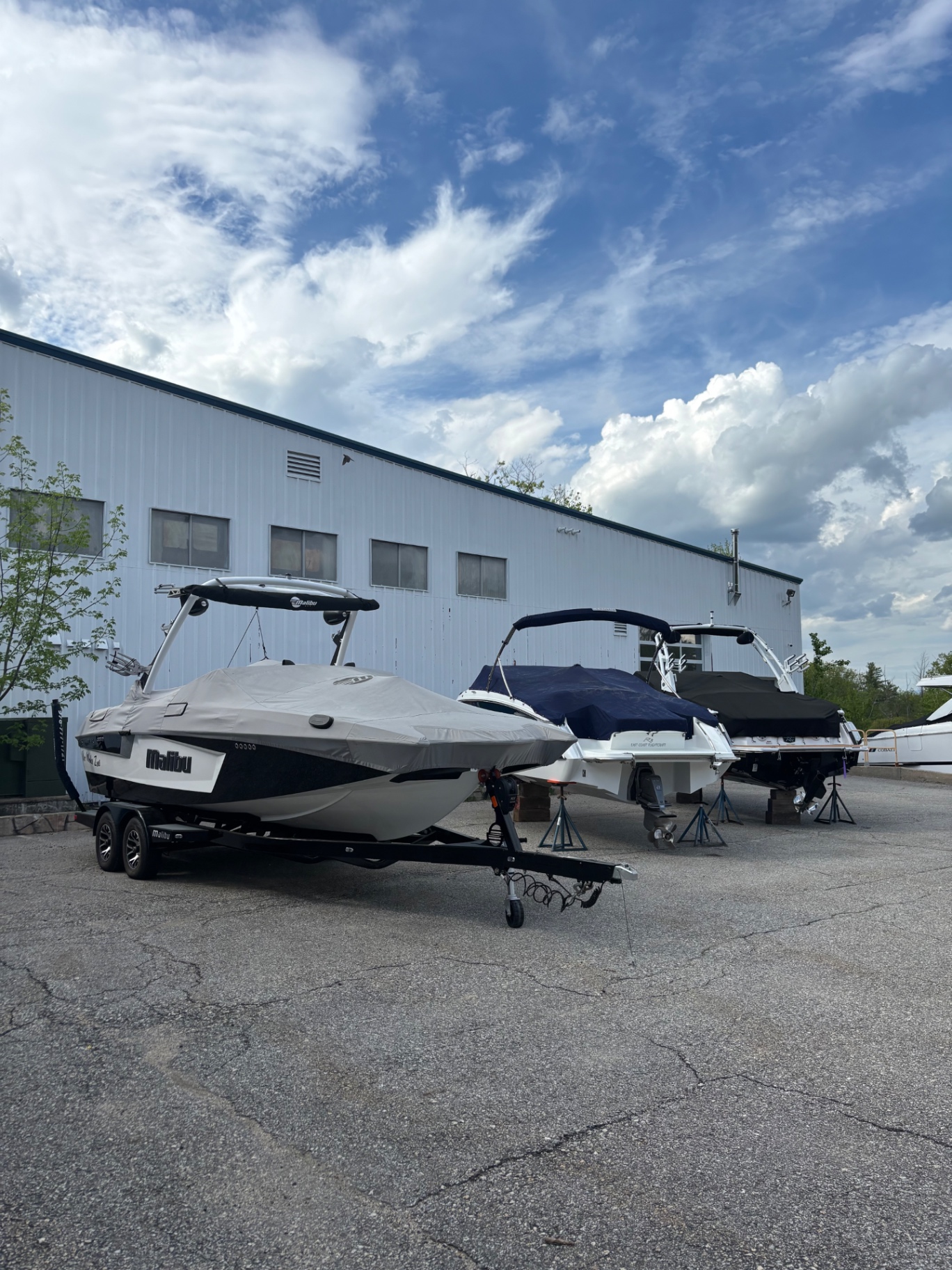 Boats lined up for detailing